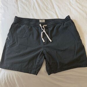 Marine Layer Dark Gray Drawstring Shorts